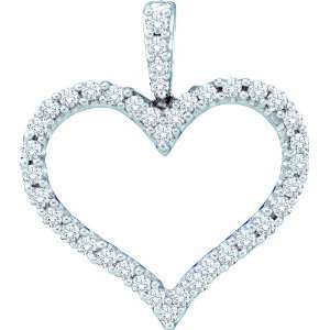   Brilliant Cut Diamond Heart Pendant With Full Diamond Bail Jewelry