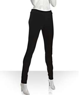 Diane Von Furstenberg black stretch Hiroki trouser leggings