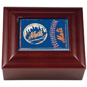  New York Mets Wood Keepsake Box: Sports & Outdoors