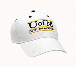 Michigan Wolverines The Game Classic White Bar Adjustable Hat  