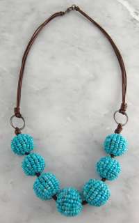   turquoise chip ball necklace choker southwest 925 jewelry item nk t324