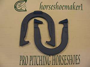 PAIR OF BLUE BRONCO PRO FLIP PITCHING HORSESHOES NEW GREAT BUY ON A 
