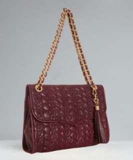 Rebecca Minkoff raspberry quilted leather Affair shoulder bag 