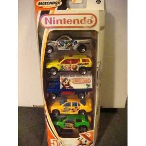 Matchbox 5 pack CLASSIC white pac NINTENDO theme painted cars scale 1 