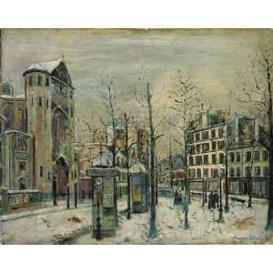  Hand Made Oil Reproduction   Maurice Utrillo   24 x 20 