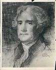   reproduction of original charcoal drawing of thomas jefferson wire