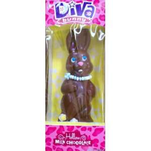Milk Chocolate Easter Diva Princess Bunny with Candy Necklace 14 Oz 