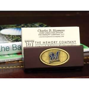  MLB Milwaukee Brewers Baseball Business Card Holder