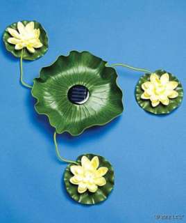   Power Floating Lily Pad Lights Water Garden Decor Pond Lighting  