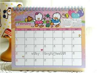   Ahiru No Pekkle Duck Desktop Table Calendar 2012 w Stickers  