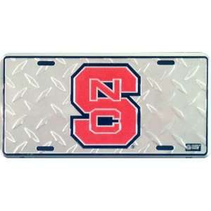   ) North Carolina State Diamond Cut NCAA License Plate
