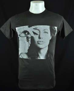 Dark Angelina Jolie Star Punk Rock Cool T shirt Tee L  
