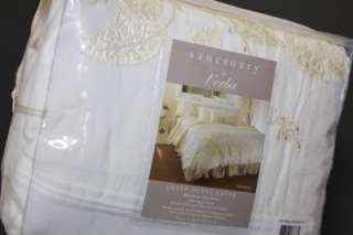   by LERBA TRANQUIL II Ivory WHITE QUEEN DUVET COMFORTER COVER  
