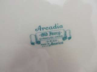Syracuse Old Ivory Arcadia China   Luncheon Plate(s)  