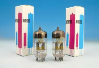   MATCHED PAIR of ECC81 RF TWIN TRIODE NOS RFT TUBES / 12AT7 /  