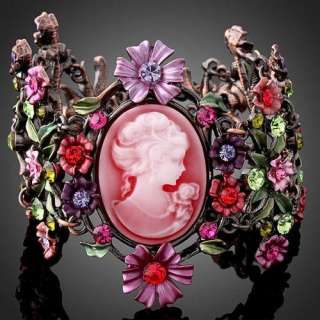   angle fashion Bracelet rose gold GP Swarovski ruby Crystal  