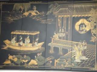 Lacquer Wall Decor Panels~Oriental Chinese Asian Beauty  