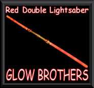 RED DOUBLE LIGHTSABER WITH SOUND. DARTH MAUL STAR WARS  