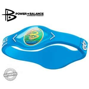 Power Balance Techology Bracelet (Neon Blue/White Lettering) size 