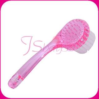 Pink Facial Face Clean Brush Body SPA Skin Cleanser Blackhead Remover 