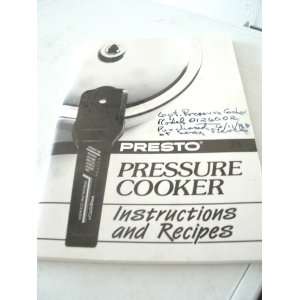  Presto Pressure Cooker Instructions and Recipes National 