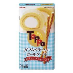 Toppo Double Cream Roll Cake (Whipped Cream & Custard Cream) by Lotte 