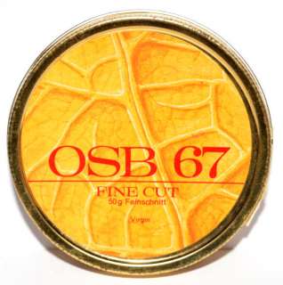 1980s OSB 67 FINE CUT VIRGIN TOBACCO tin * SEALED *  