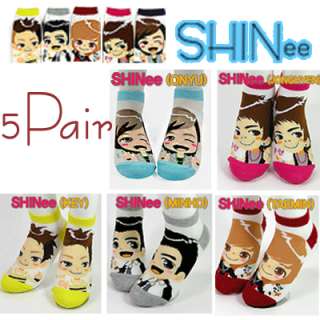POP 5Pairs SHINee Socks  