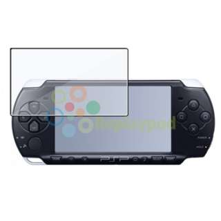 Black Faceplate Parts Shell Kit+Screen Protector For Sony PSP 1000 