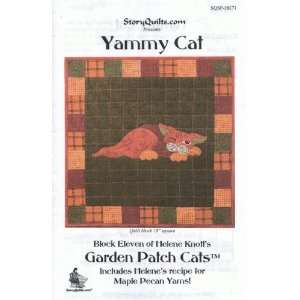  Yammy Cat   quilt block pattern Arts, Crafts & Sewing