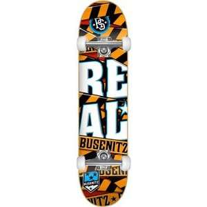  Real Busenitz Warning Complete Skateboard   8.06 w/Raw 