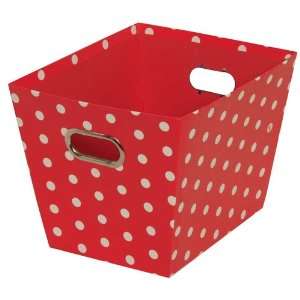  Red with Small White Dots 5 1/4 x 7 1/4 Polka Dot Baskets 
