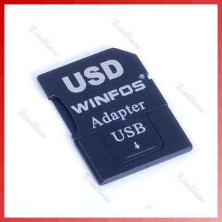    functional Micro TF to Mini SD Memory Card Adapter Black New  