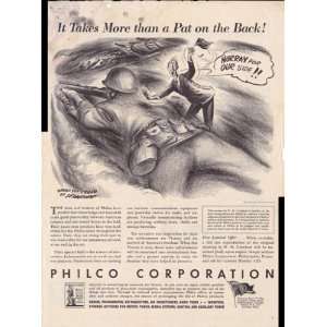  Philco Corporation Radios War Effort Victory 1942 Original Vintage 