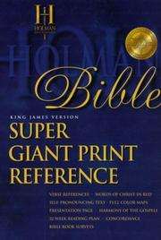 King James Version Super Giant Print Reference Bible Indexed (King 