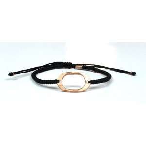   SKU Jewelry Adjustable Cord, Rose Gold Oval Bracelet Jewelry