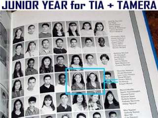 TIA and TAMERA MOWRY HIGH SCHOOL YEARBOOK   IDENTICAL TWIN SISTERS 