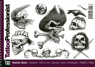 Tattoo Supplies Skulls Book Designs Professionist Flash  