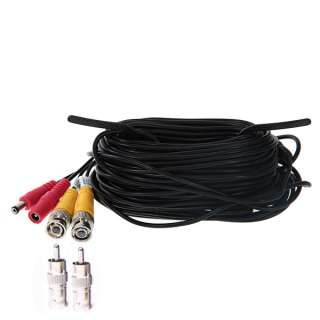 60FT Security Surveillance CCTV Camera Video Power Extension BNC Cable 