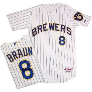  Ryan Braun Milwaukee Brewers Authentic Alternate Throwback Jersey 