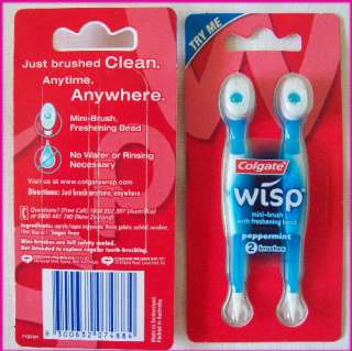 colgate wisp 2 packs of travel toothbrushes