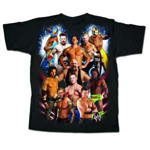  WWE   ALL OUT WWE WRESTLING T SHIRT   SIZE KIDS LARGE 