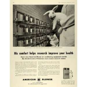  1956 Ad American Blower Air Conditioner Norwich Laboratory 