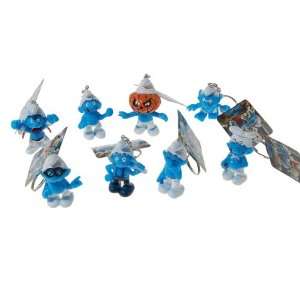   Smurfs Action Figure Toy with Keychain (8pcs Set) [Toy] Toys & Games