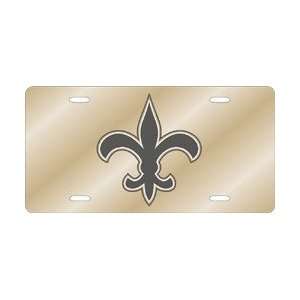    New Orleans Saints Laser Cut License Plate