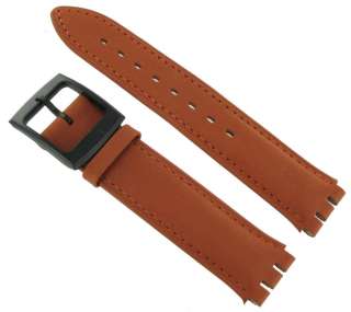   Genuine Leather Padded Chestnut Brown Watch Band Regular William