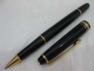   Meisterstuck Classique Black Resin & Gold, No. 163 Rollerball Pen