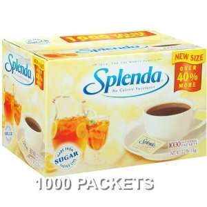 Splenda, No Calorie Sweetener 1000 Packets  Grocery 