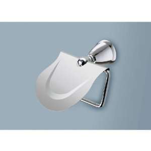   Polished Chrome Toilet Paper Holder with Cover LI25 13: Home & Kitchen