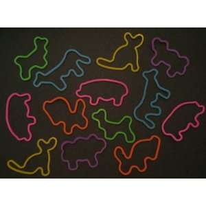  12 Glow in the Dark Bandz Silly Bands Farm Animals Toys & Games